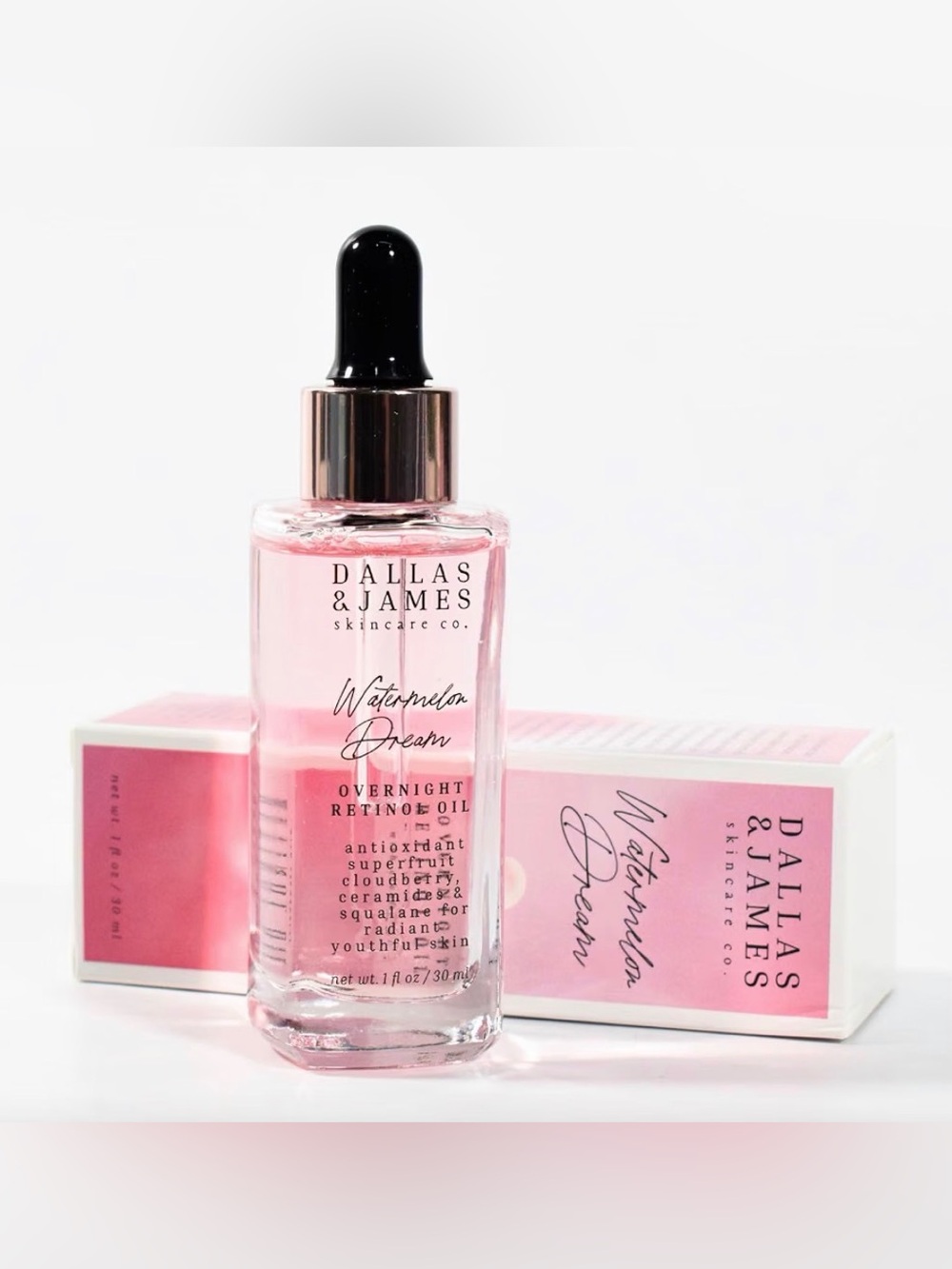 🍉 Dallas & James Skincare Co. Watermelon Dream Overnight Retinol Oil